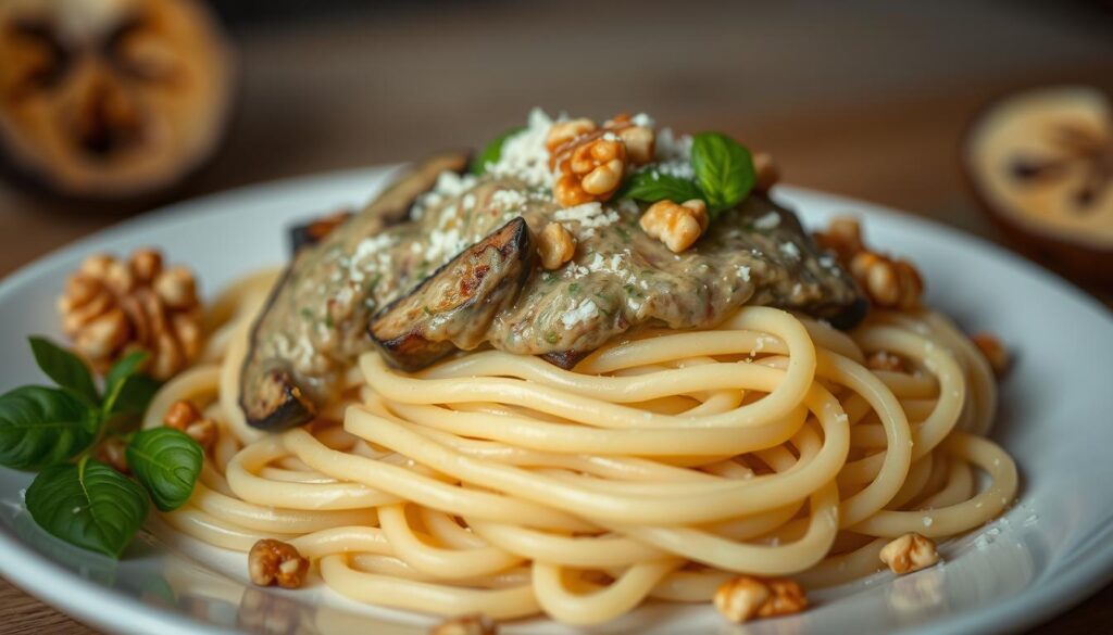 Pasta con Crema di Melanzane