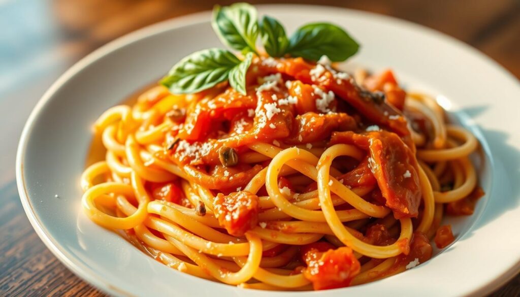 Pasta con Crema di Peperoni
