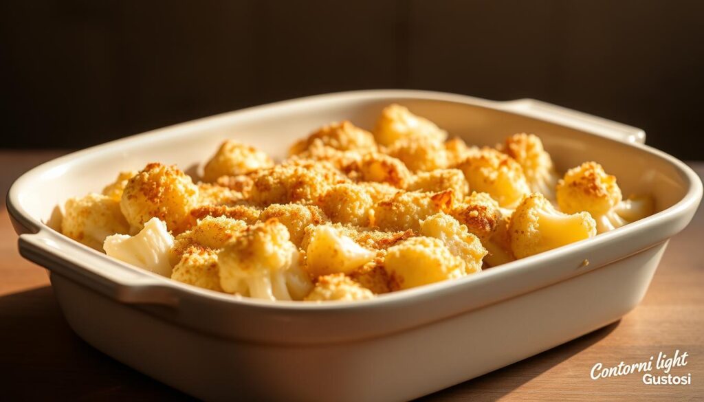cavolfiore gratinato light al forno