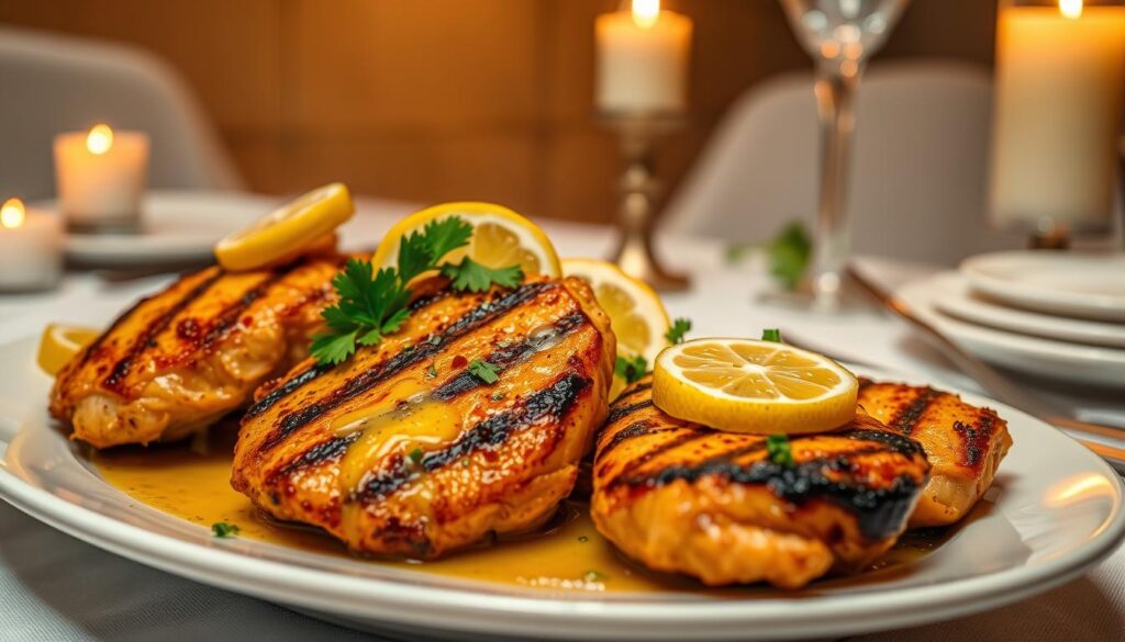 cena proteica con pollo al limone
