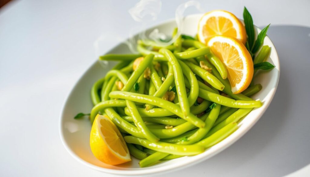 fagiolini al vapore con limone