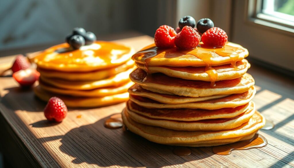 pancake proteici con farina di riso