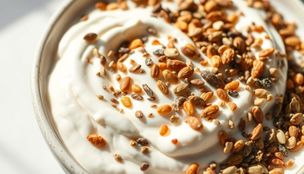 yogurt greco con mix di semi