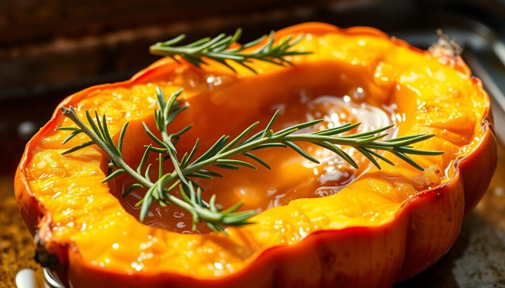 zucca al forno con rosmary